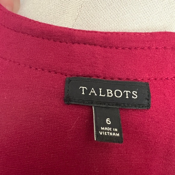Talbots Dress Sleeveless, Zip Up Back, Stretch, Comfort - Picture 5 of 5